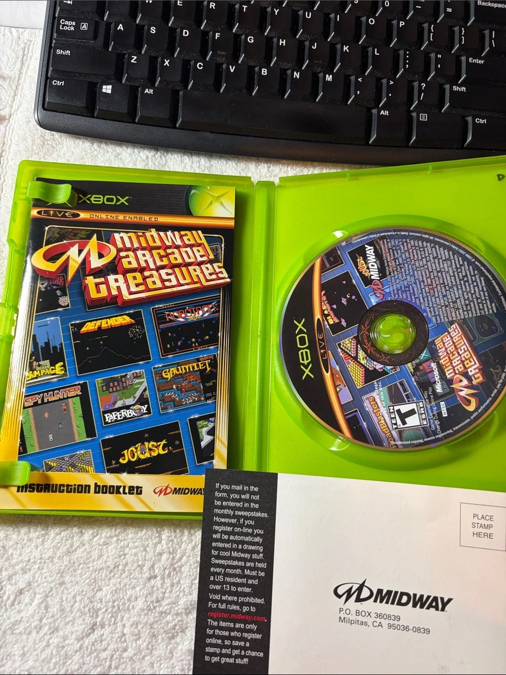 Microsoft Xbox Midway Arcade Treasures - Green Case